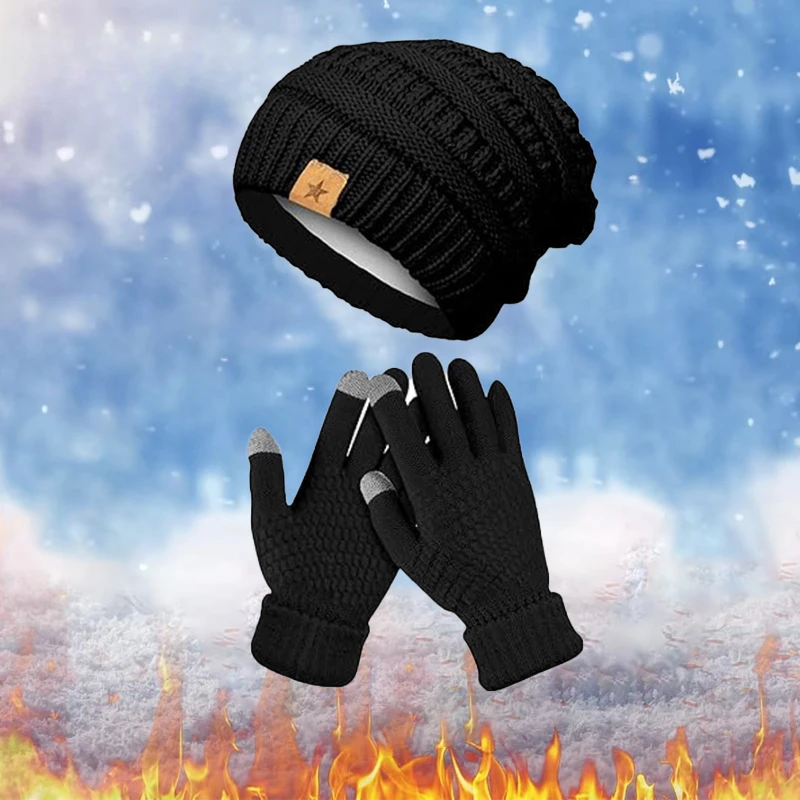 1-5 قطع من مجموعة قبعات وقفازا - مراجعة Running Gear In Winter وسعره