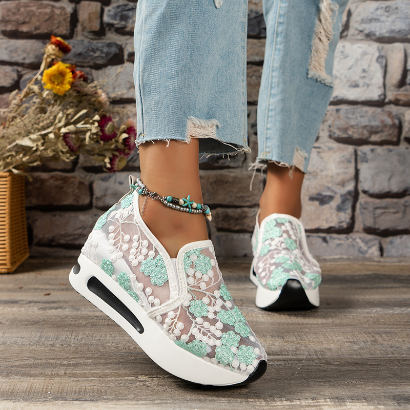 الدانتيل الشقق منصة النساء أحذ - مراجعة Running Gear For Women وسعره